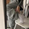 Women Baggy Wide Leg Sweatpants Elastic Drawstring Waist Loose Streetwear Trousers Female Casual Oversized Sports Pants