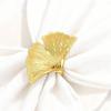 Creative Metal Ginkgo Leaf Napkin Ring for Hotel & Restaurant Decor