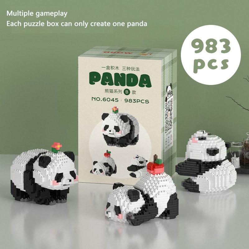 Panda Micro Building Blocks Puzzle Toy Plastic Material, Perfect Gift For Kids, 720-1782 Pieces Available