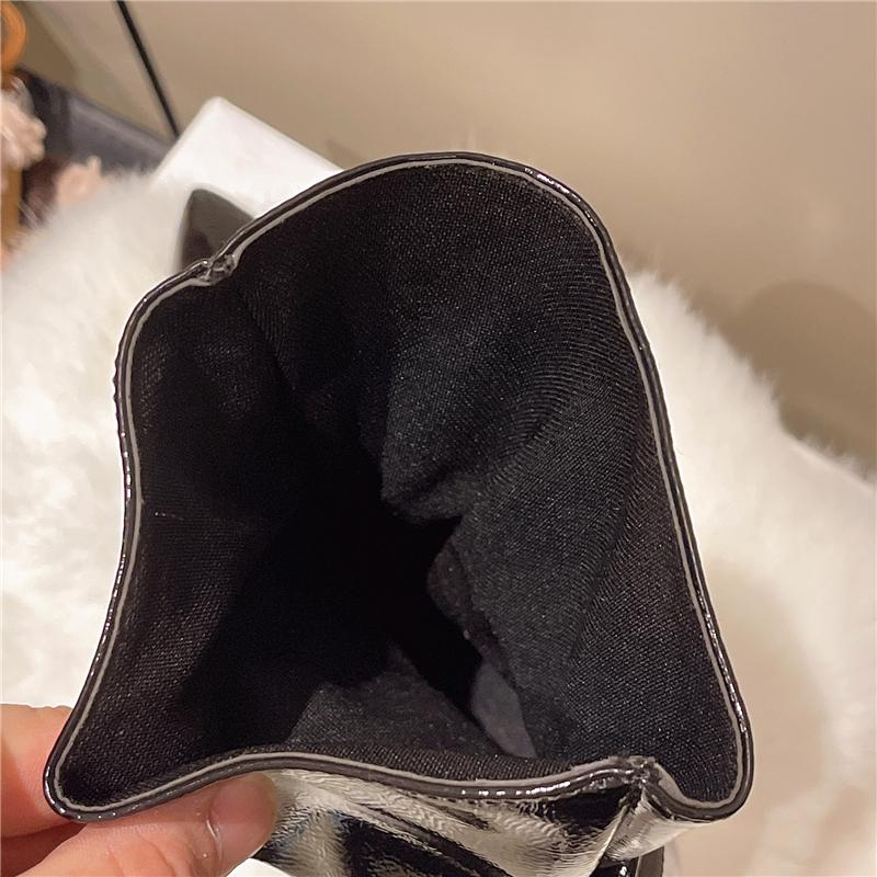 Fashion 7CM New Fashion Mid-calf Boots Women Pointed Toe Slim Short Ladies Booties Wedding Dress Shoes Autumn Winter Zapatos Mujer