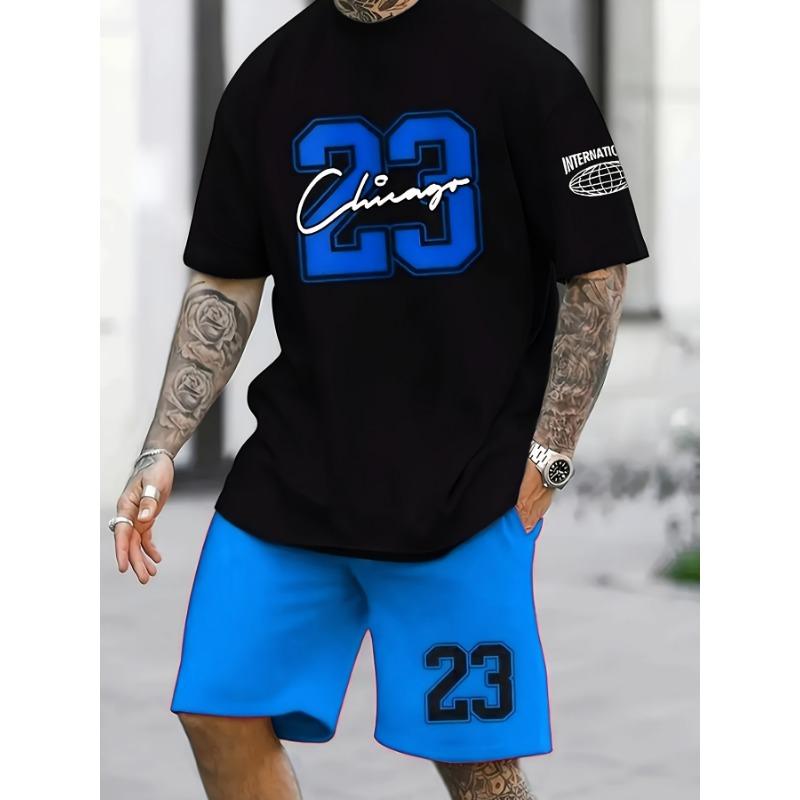 Summer Men's 3D Digital Printed Suit
