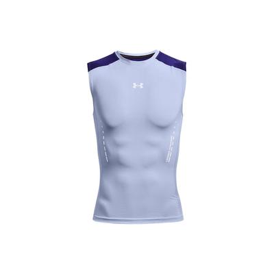 Abbigliamento sportivo Corsa Fitness Allenamento Moda Casual Traspirante Comodo Girocollo Senza Maniche Gilet Uomo Top Azzurro Chiaro 1370656-438