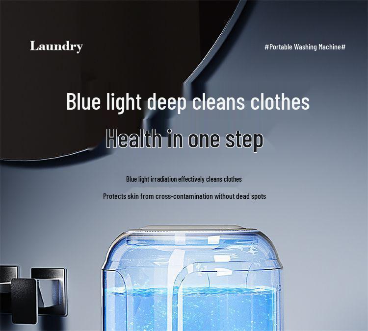 Portable Mini Wash Cup: Wireless, No-Installation Laundry Machine for Socks and Underwear