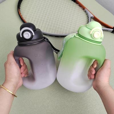 Sport Water Bottle Portable Fitness Plastic Cup With Straw Large Capacity Outdoor Travel Big Water Bottles Drinkware