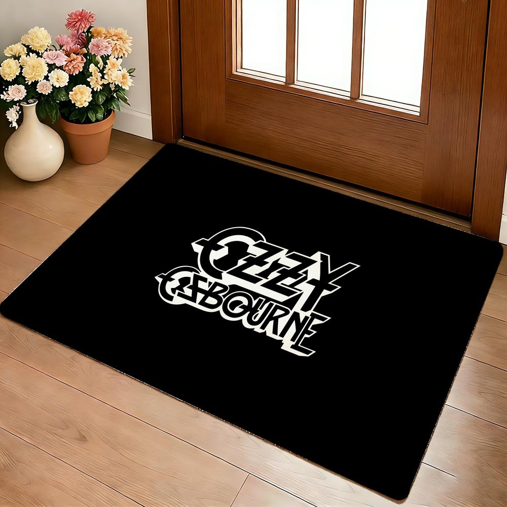 Singer O-ozzy Osbourne Floor Mat Cozy Flannel Soft Thick Non-Slip Mat For Living Room Bedroom Kitchen Decor Rugs
