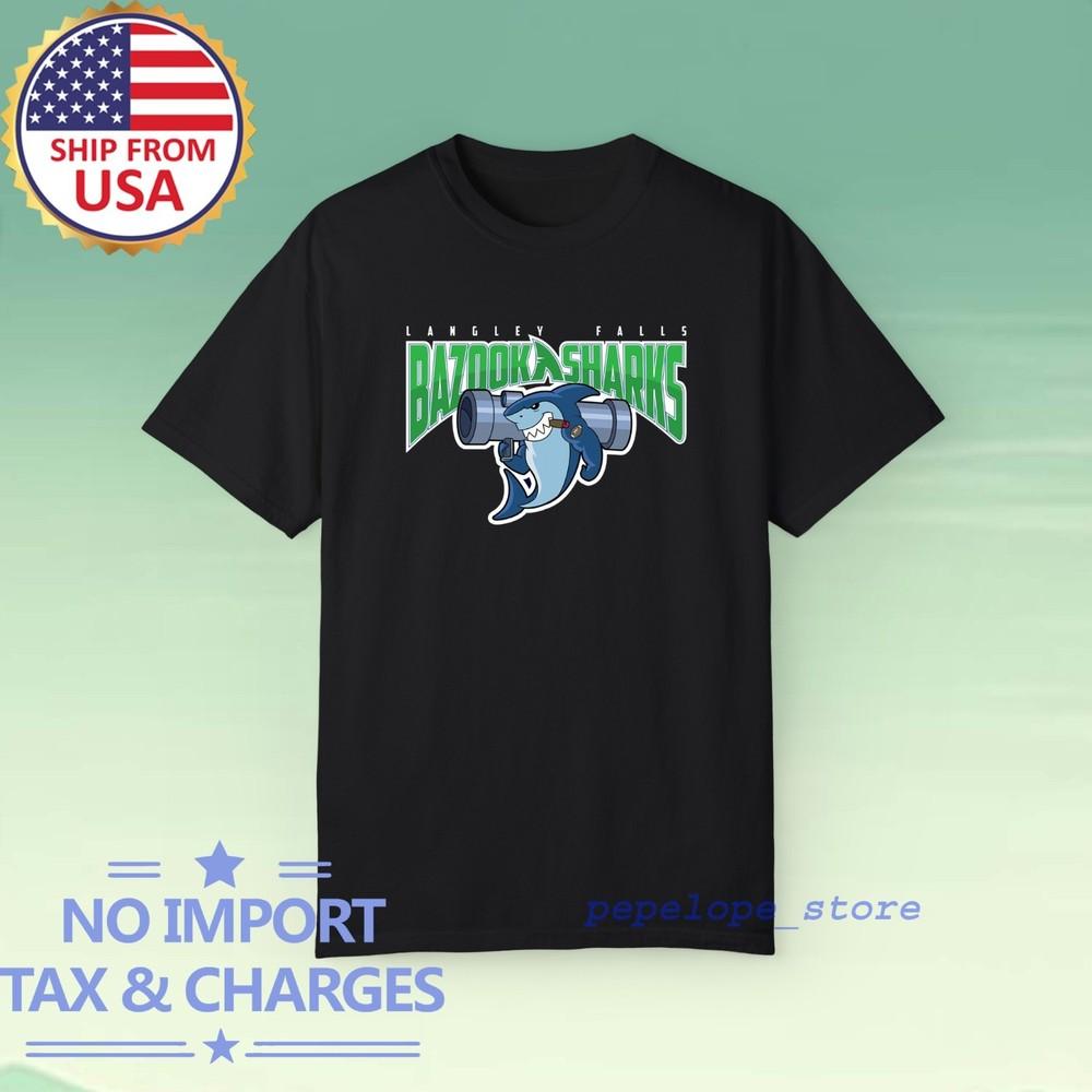 B Sharks Bazooka Sharks Men#039;s Black Size S5XL Unisex T-Shirt XXXL