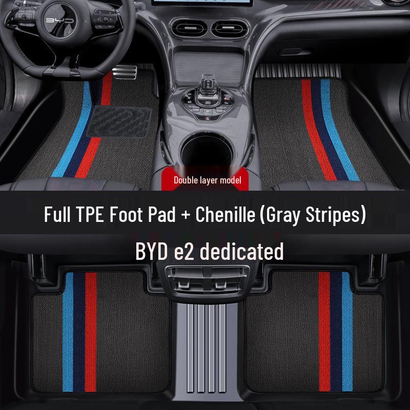 BYD e2 Luxury TPE Floor Mat - Full Coverage for Single Driver's Seat (24 Model)