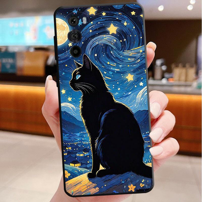 

Phone Case For Motorola Edge 50 40 Pro 60 50 40 30 Ultra Neo Fusion Moto G Play G Stylus G Power G Black Cats Moto G Power (2025)