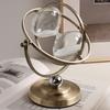 Clepsidră cu 1 oră, glob, cronometru, alamă, nisip, ceas, clepsidră vintage, timp, decor desktop, living room, decorare, ornament pentru casă