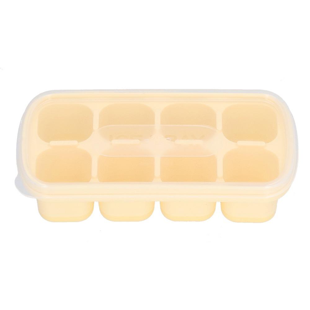 8 Grid Ice Cube Mold Food Grade Silicone Large Ice Cube Tray Reusable Ice Cube Tray  Freezer Use