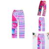 Trolls Girls Cartoon Print Long Pants With Polyester Fabric For Daily Playwear