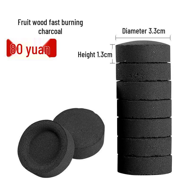 ZISIZ Quick Burn Smokeless Fruitwood BBQ Charcoal