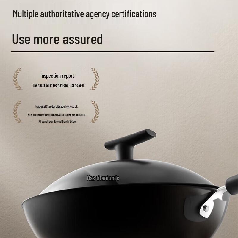 Supor 32cm Titanium Iron Non-stick Wok