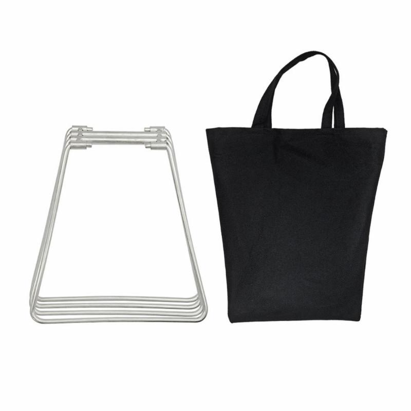 Camping Foldable Metal Stand Portable Metal Luggage Rack Ice Box Holder Coolers Stand for Outdoor Picnics Fishing