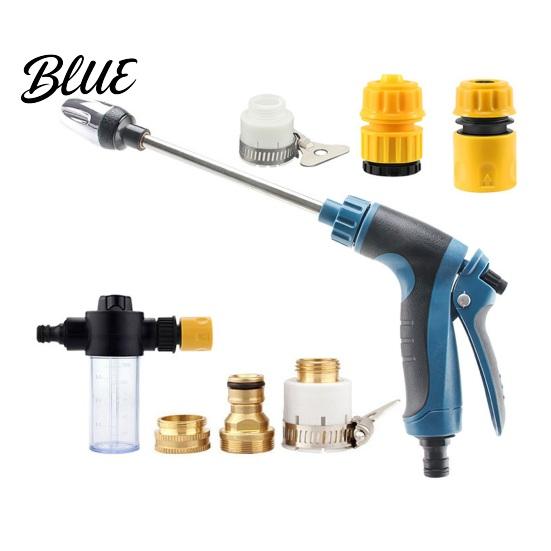 Garden Faucet Pressure Washer Car Cleaning Metal Extension Pole Adjustable Nozzle Patio Professional Tool for Cars Trucks Easy Install