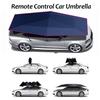 25W Automatic Remote Control Car Umbrella Tent Sun Shade Awning Shelter Cover SUV Truck Sun Shade Waterproof Fold Car Canopy Tent