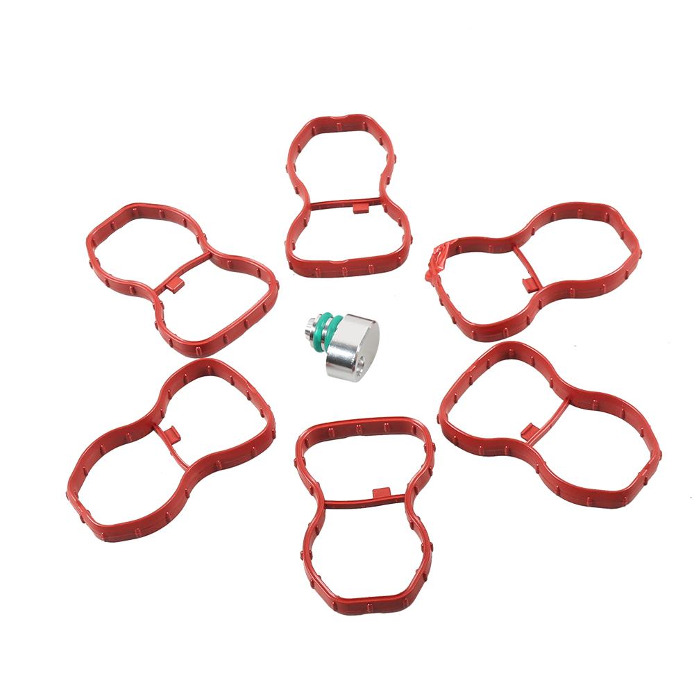 Intake Swirl Flap Delete Blank Plug With Manifold Gaskets For BMW E70 F01 F07 F10 F25 N57 E90 E91 E92 Engine A