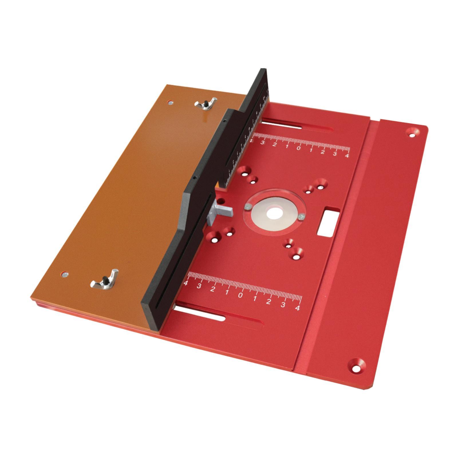 

Router Table Insert Flip Plate 9.4x9.6x1.6inch Versatile Aluminium Woodworking Tool for Decoration Workers Simple Assembly