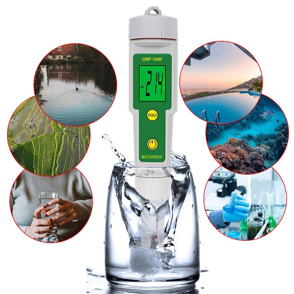 ORP169F Digital ORP Tester Waterproof ORP Meter 0 ~ ±1999mV Water Quality Tester for Aquarium and Swimming Pool