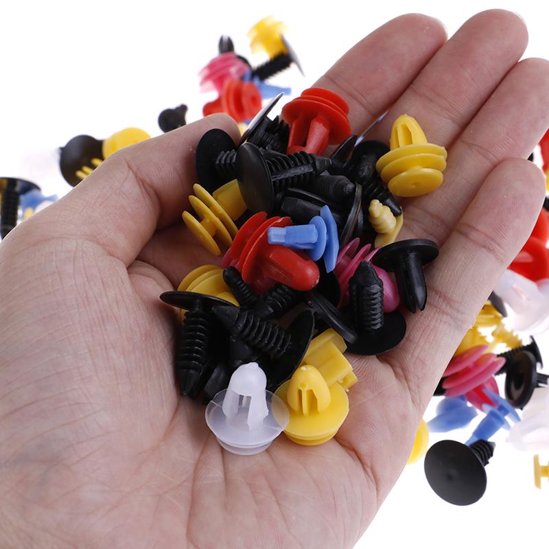 500Pcs Mixed Auto Car Fastener Clip Bumper Fender Trim Plastic Rivet Door Panel