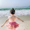Girls' One-Piece Quick-Dry Swimsuit with Tulle Skirt - Princess Fairy Style for Toddlers and Children
