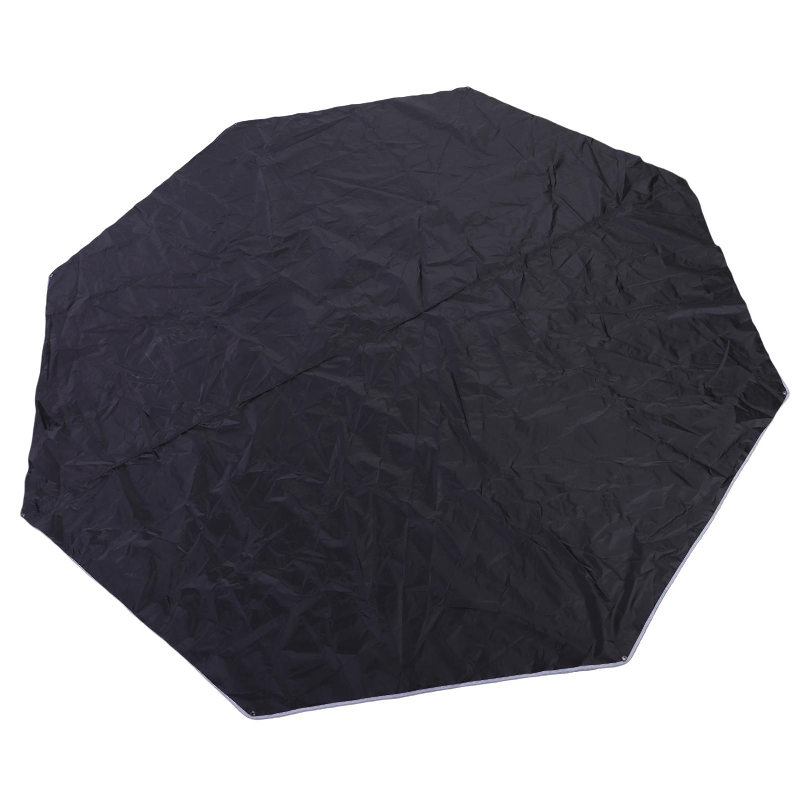 

9.3x9.3ft Camping Tarp Outdoors Rainproof Tent Footprint Multifunctional Sunshade Canopy Portable Picnic Mat чёрный