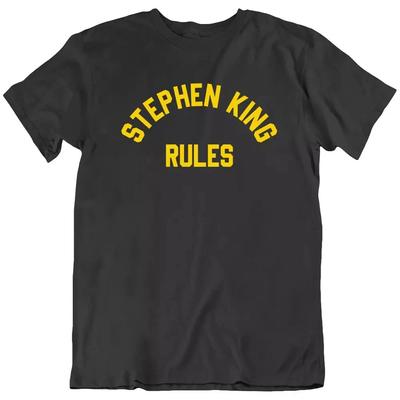 Stephen King, Stephen King Regola Mostro Orrore Spaventoso Fantasma Maglietta T-shirt Regalo Nuovo