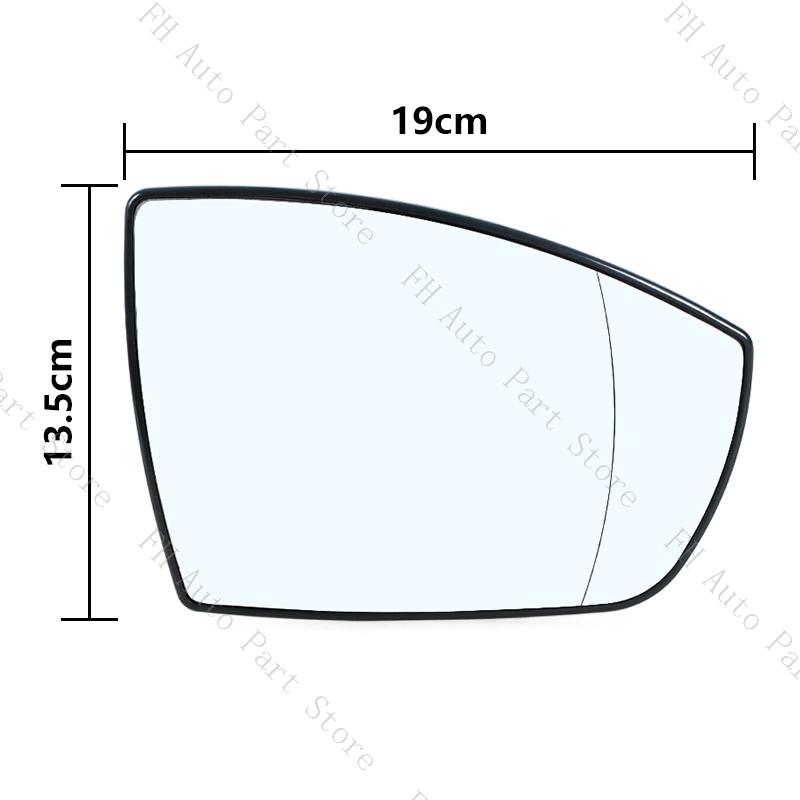 Car Exterior Side Mirror Cover Cap For Ford S-MAX 2006-2015 C-MAX 2011-2015 KUGA ESCAPE 2008 Rearview Mirror Lens Glass