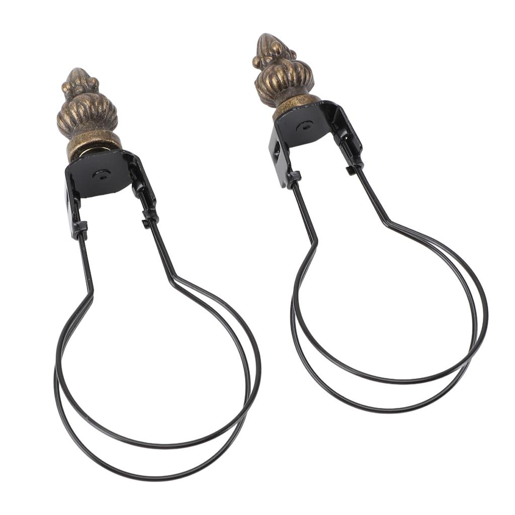 2pcs Lamp Bulb Clip Adapter Modern Stylish Metal Lampshade Holder Adapter Clip On Lampshade Adapter for Living Room Bedroom