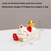 Cute Mobile Phone Stand Decoration Cute Maneki Neko Resin Office DeskCute Gift Decoration