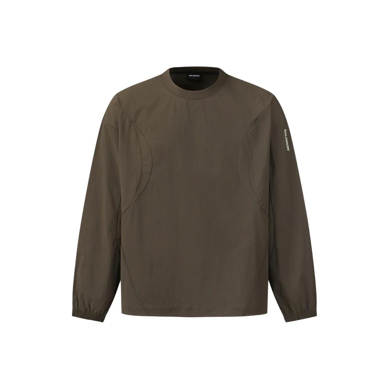 

SALOMON Футболка с логотипом, круглым вырезом, свободного кроя, с длинным рукавом, мужская, топы C30177 L