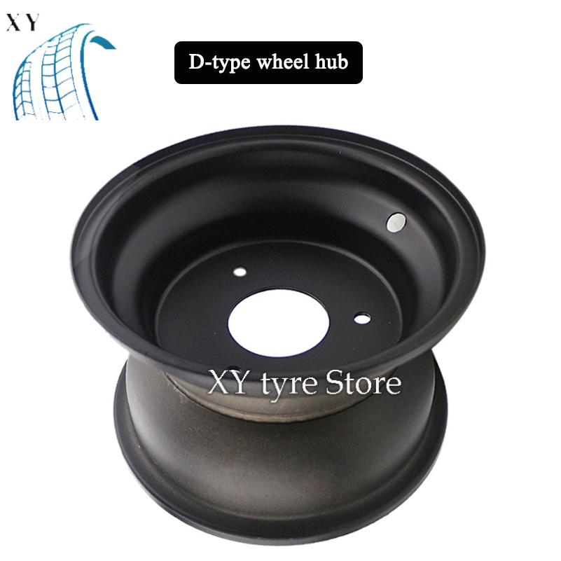 6 Inch Wheel Hub Use 145/70-6 13x5.00-6 13x6.50-6 Tire Tyre ATV 3 Hole Vacuum Rims for 110-125cc Go-Kart ATV Lawn Mower D