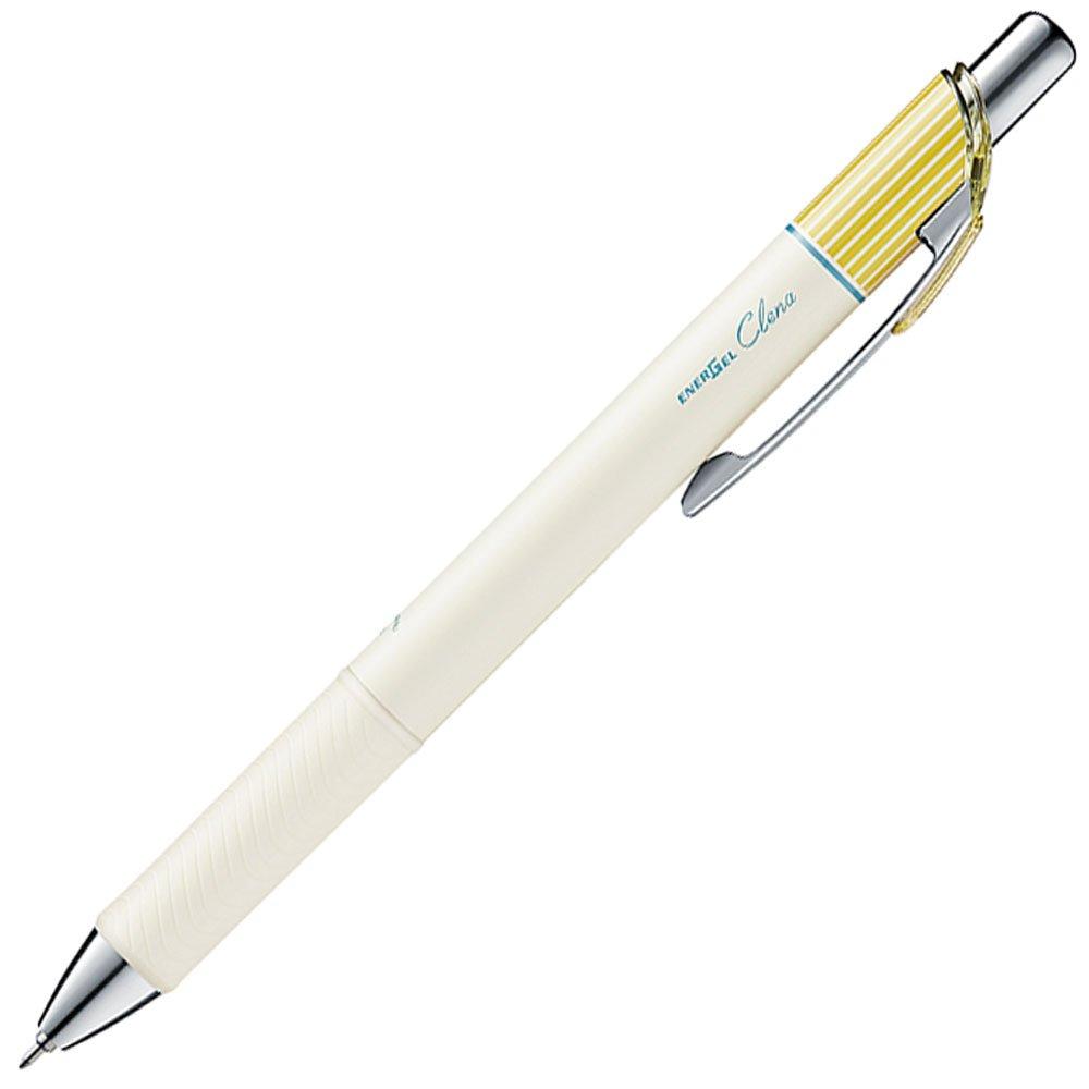 

Шариковая ручка Pentel с гелевыми чернилами Energel Klena Mimosa Yellow Shaft Black 10 шт. 0,3 мм BLN73LG-A