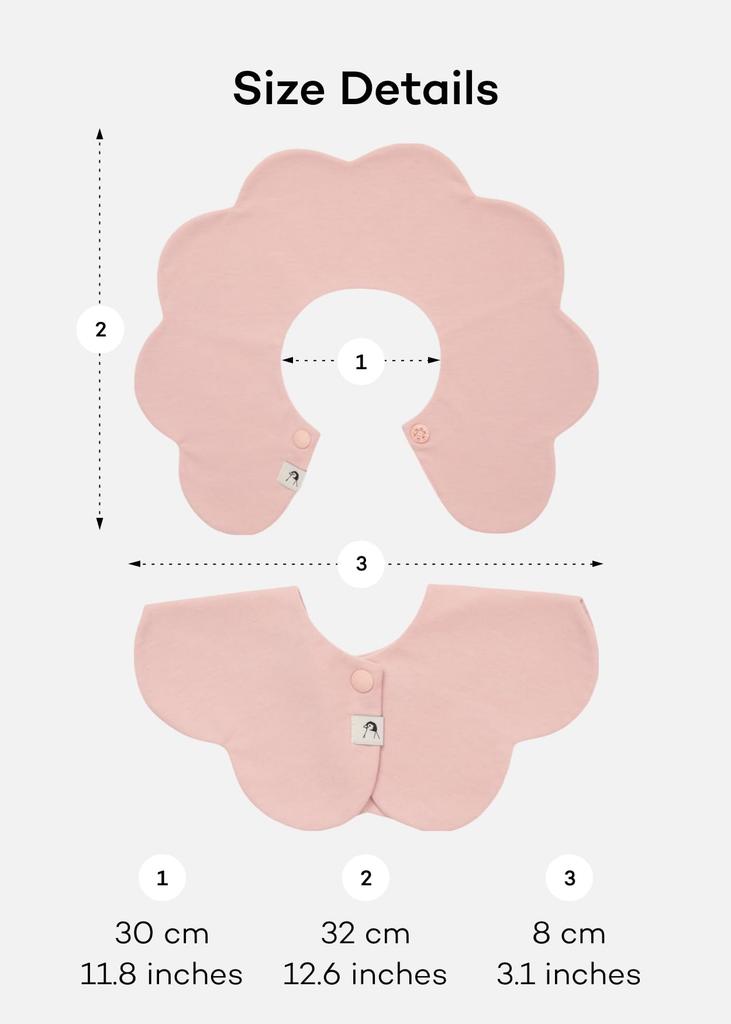 Konny Baby Bib Absorbent and Simple Design for Girls and Stylish Baby Shower Set Lavender Wine Creamy Set, 360° Rolling, Quick-Drying, Boys, Gift,