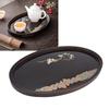 Smooth  Surface Tea Coaster Tray Bamboos Serving Plate Safe Touch Food Platter  Snack Storage