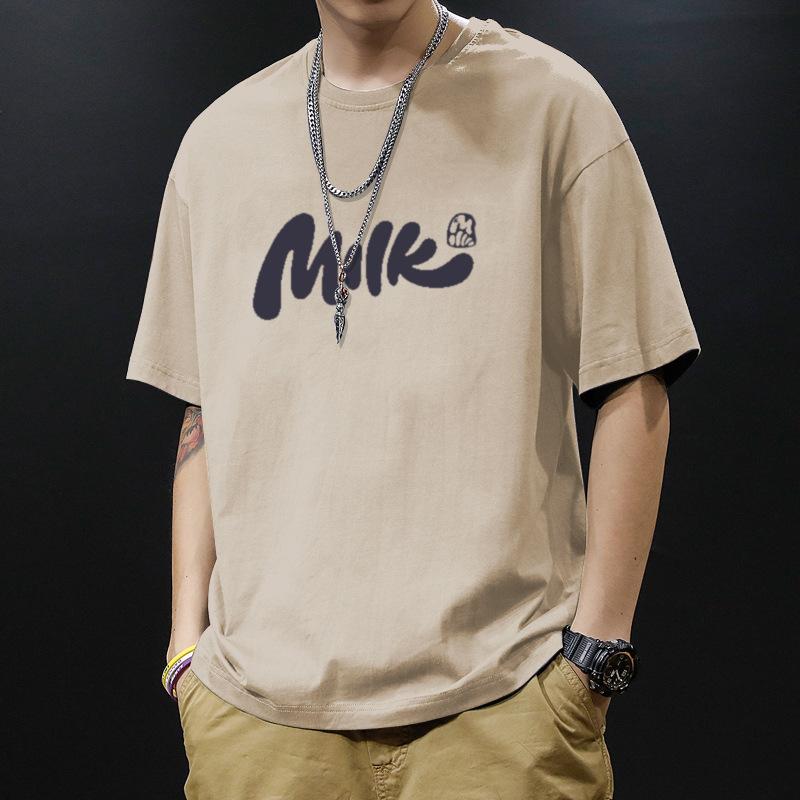 Summer Men T-shirts Cotton Short Sleeve T Shirt Comfortable Fabric Sportwear