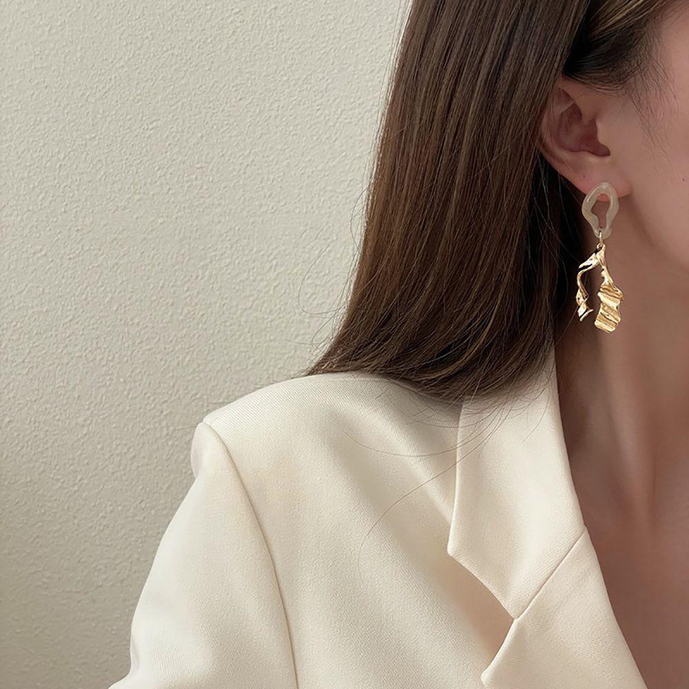 Zinc Zinc Alloy Girls Korean Style Earrings Acrylic Dangle Earrings Women Drop Earrings Fashion Jewelry