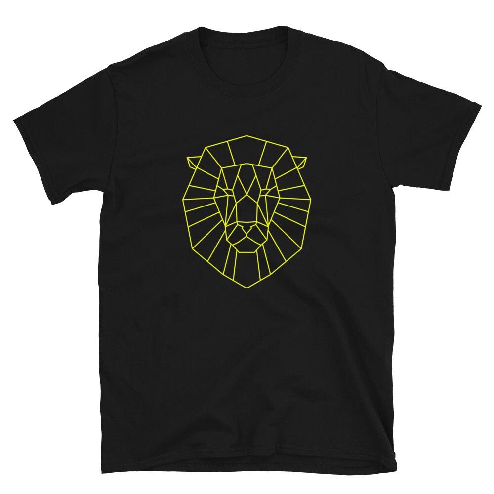 LION Yellow Animal Outline Classic Fit T- Shirt S