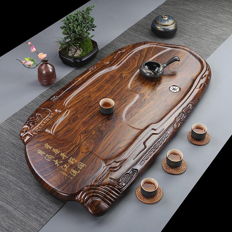 Hanton Ebony Solid Wood Tea Tray