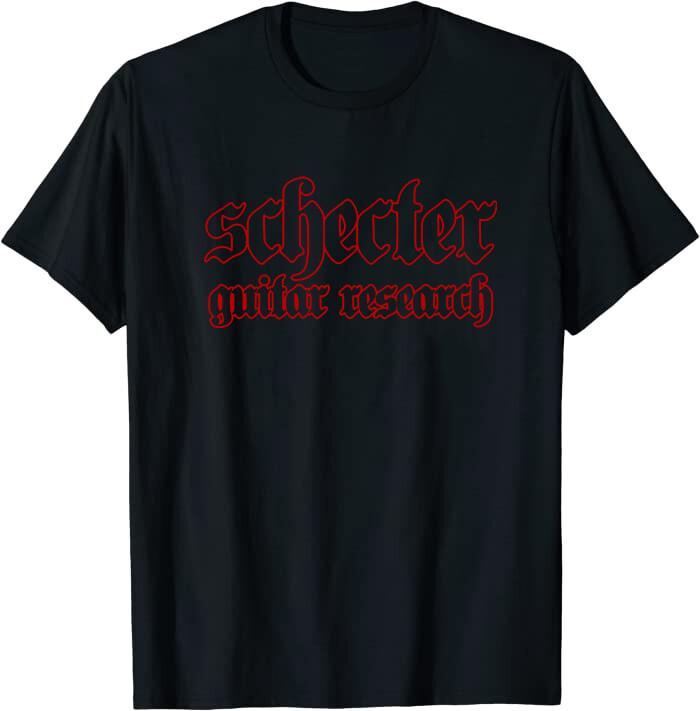 Nieuw Beperkt Cool Rood Schecter Gitaar Onderzoek Klassiek T-shirt
