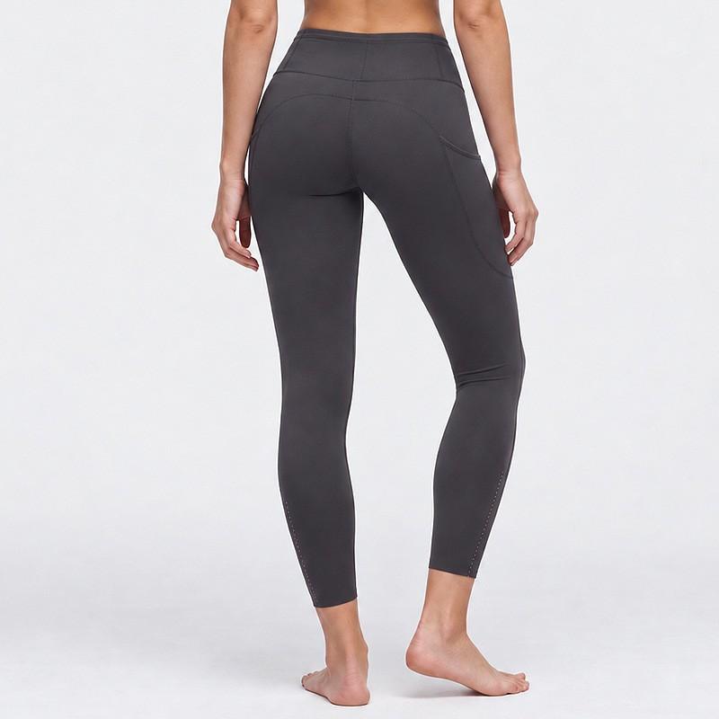 Womens High Waist Yoga Pants With Pockets Tummy Control Butt Lifting Workout Leggings Running Gym