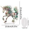 2D Flacher Einhorn-Druck DIY Tischplatte Diamantmalerei Ornament-Kits Diamantmalerei Desktop-Dekorationen Schlafzimmer Tischdekoration