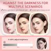 Lighted Makeup Mirror 2600mAh Rechargeable 1x 10x Magnifying Vanity Mirror 8.5 Height Adjustable Makeup Mirror with Lights 3 Co