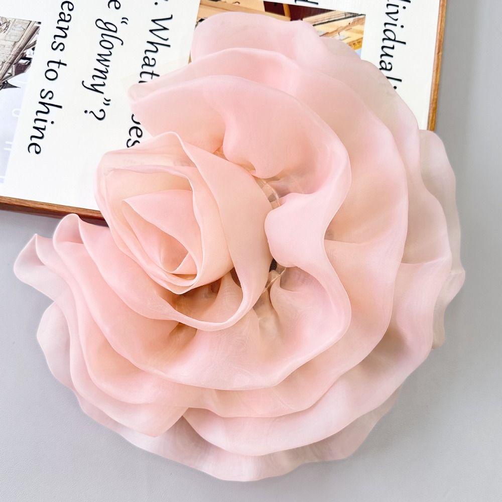 3D Organza Large Flower Patch Multi-layer Clothes Appliques DIY Clothing Patch  Sewing