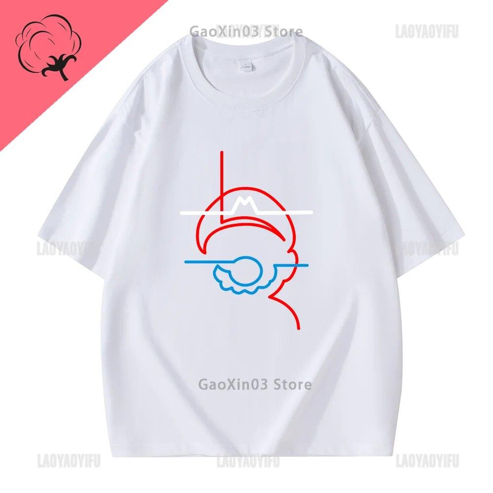 

Забавные топы с принтом сантехника, женская одежда Y2k, классические игры Harajuku, футболки с графикой, эстетические Ropa Mujer Ropa Hombre, хлопок 4XL