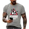 Men's Funny Party T-Shirt – 'Party in Progress' Print, Loose Fit Short Sleeve, Casual Tee for Parties