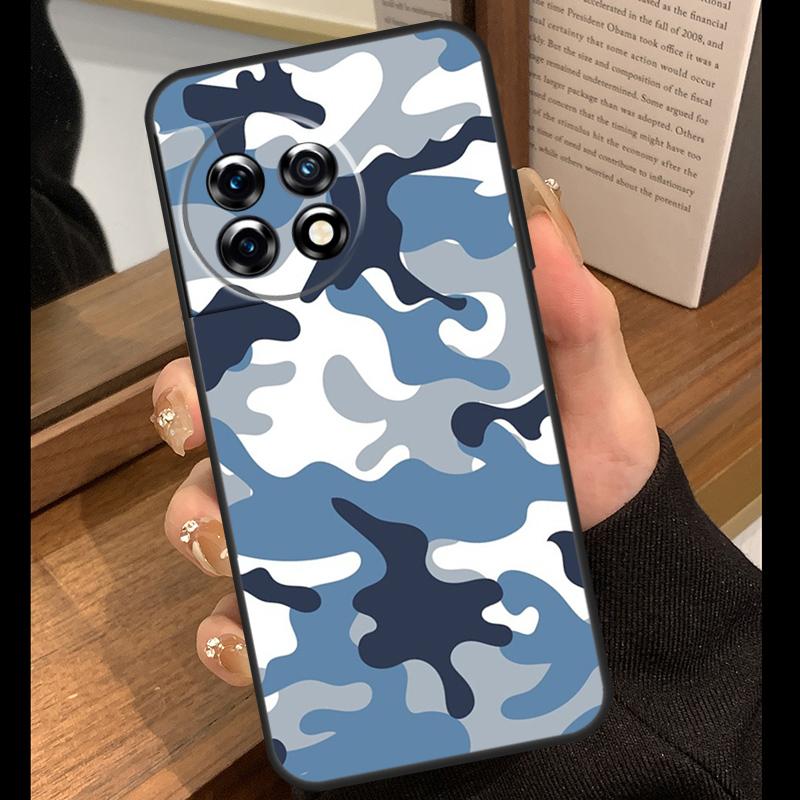 Camouflage Army Case For OnePlus 15R 13R 13T 12R 15 13 12 11 10 Pro 10T Nord CE 3 4 Lite N20 N30 Nord 5 Cover