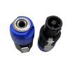 1Pcs Latch Aviation Connector 4-Pole Audio Speaker Plug To 6.5mm Metal Converter Jack Adapter Male To 1/4" TS Female NL4FC