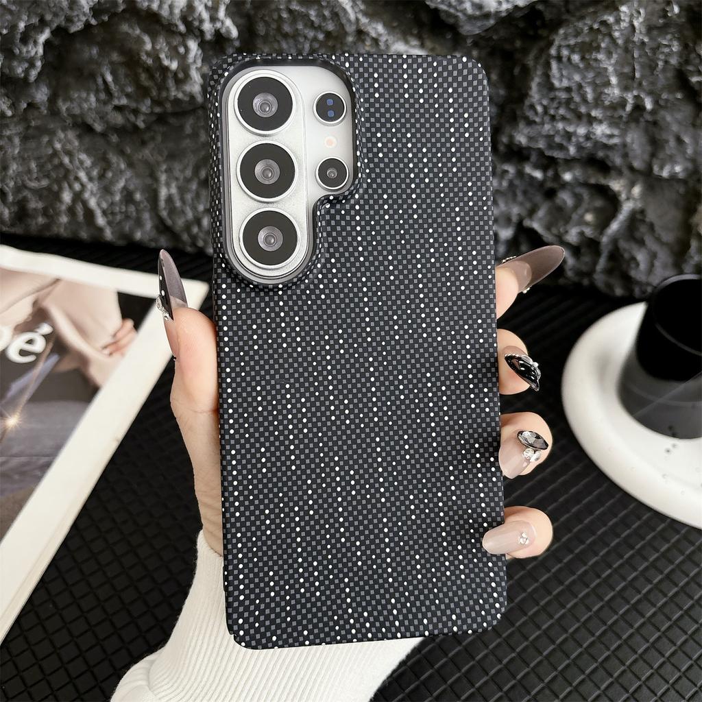 Business Carbon Fiber Kevlar Magnetic Case for Samsung Galaxy S26 Ultra S23 S24 S25 A57 A37 A17 A16 A56 A15 A55 Slim Hald Cover