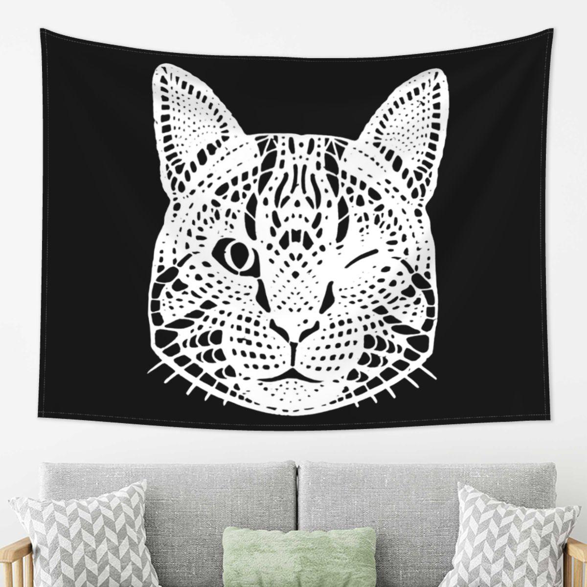 

Baby Lasagna Cat Tapestry Wall Hanging Aesthetic Home Decor Tapestries for Dorm Room 74x94cm(29x37in)